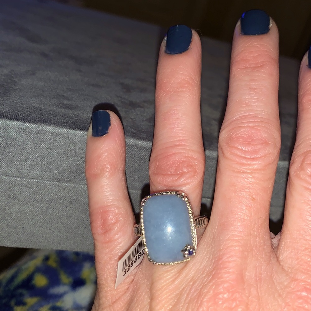 🦋12.20 ctw GORGEOUS, 
Eye-Catching KARIS Genuine Gemstone Ring!